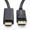 Microconnect MC-DP-HDMI-300 Καλώδιο προσαρμογέα βίντεο 3 m DisplayPort Μαύρο