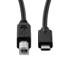 MicroConnect USB3.1C2B3 καλώδιο USB-C σε USB 2.0 τύπου B, αρσενικό–αρσενικό, 3 μ., μαύρο