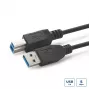 Microconnect USB3.0AB3B Καλώδιο USB USB 3.2 Gen 1 (3.1 Gen 1) 3 m USB A USB B μαύρο