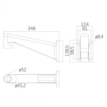 Ernitec 0070-10108 αξεσουάρ κάμερας ασφαλείας βάση στήριξης