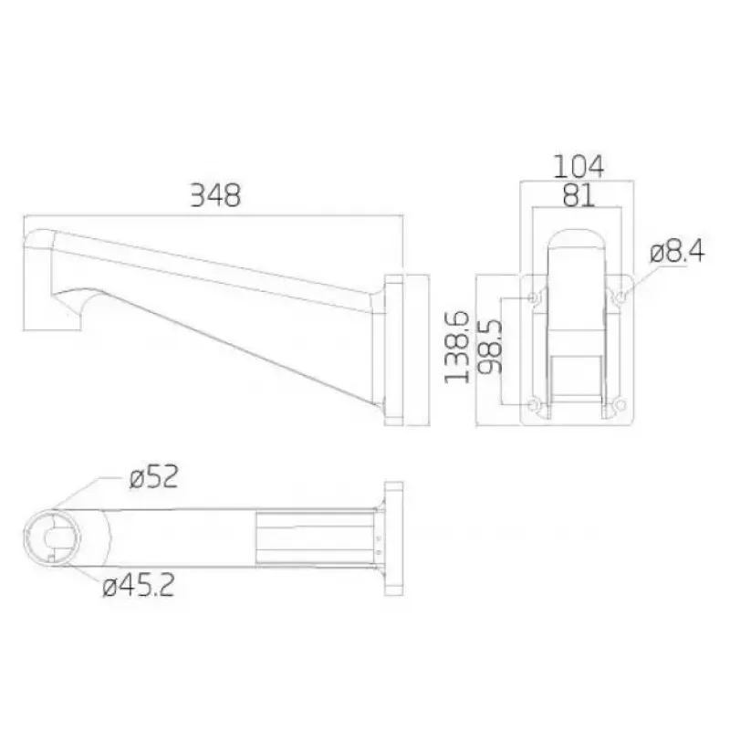 Ernitec 0070-10108 αξεσουάρ κάμερας ασφαλείας βάση στήριξης
