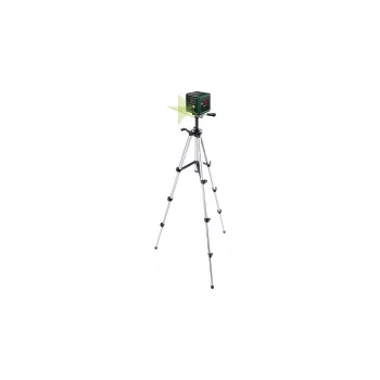 Αλφάδι λέιζερ Bosch Quigo Green με τρίποδο 1,1 m — συμπαγές σετ λέιζερ σταυρού