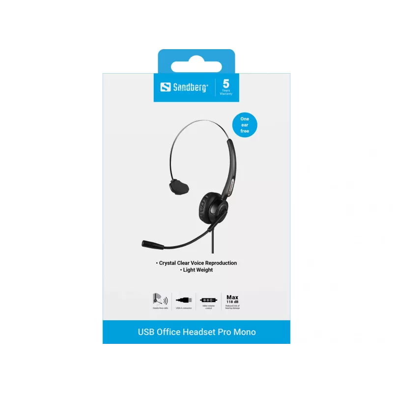 Ακουστικό Sandberg USB Office Headset Pro Mono