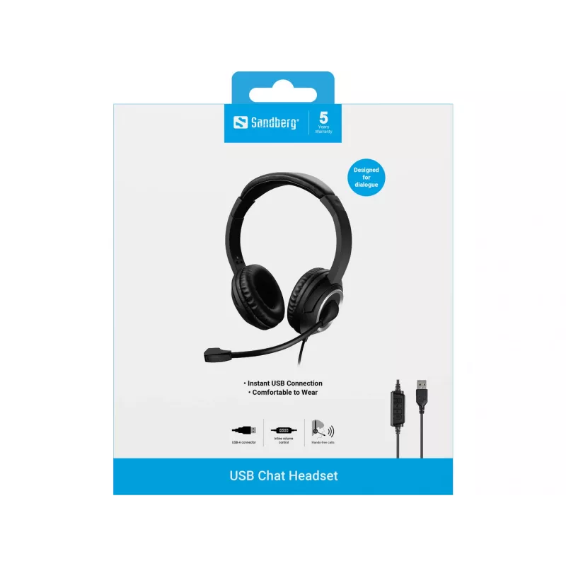 Ακουστικό Sandberg USB Chat Headset