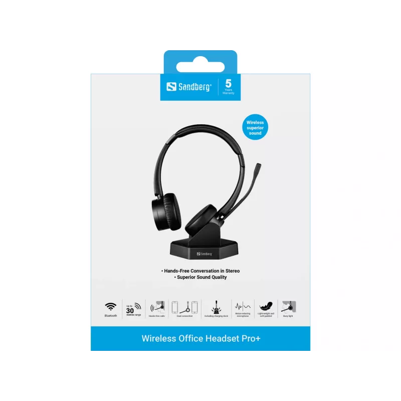 Ακουστικό Sandberg Wireless Office Headset Pro+