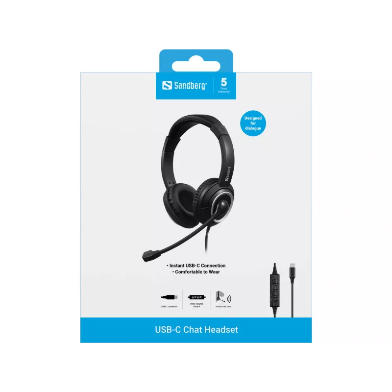 Ακουστικό Sandberg USB-C Chat Headset