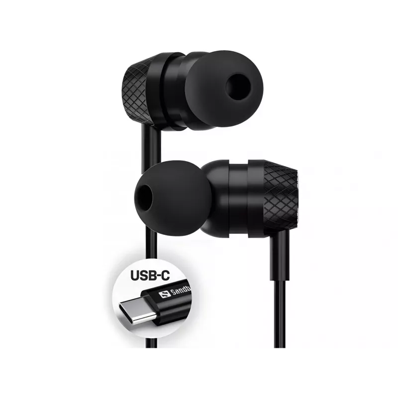 Headset Sandberg USB-C/A In-Earset με μικρόφωνο line