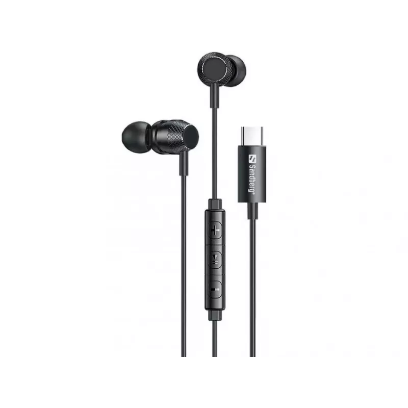 Headset Sandberg USB-C/A In-Earset με μικρόφωνο line