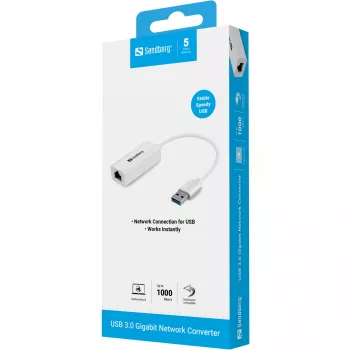 Προσαρμογέας δικτύου USB Sandberg USB3.0 Gigabit
