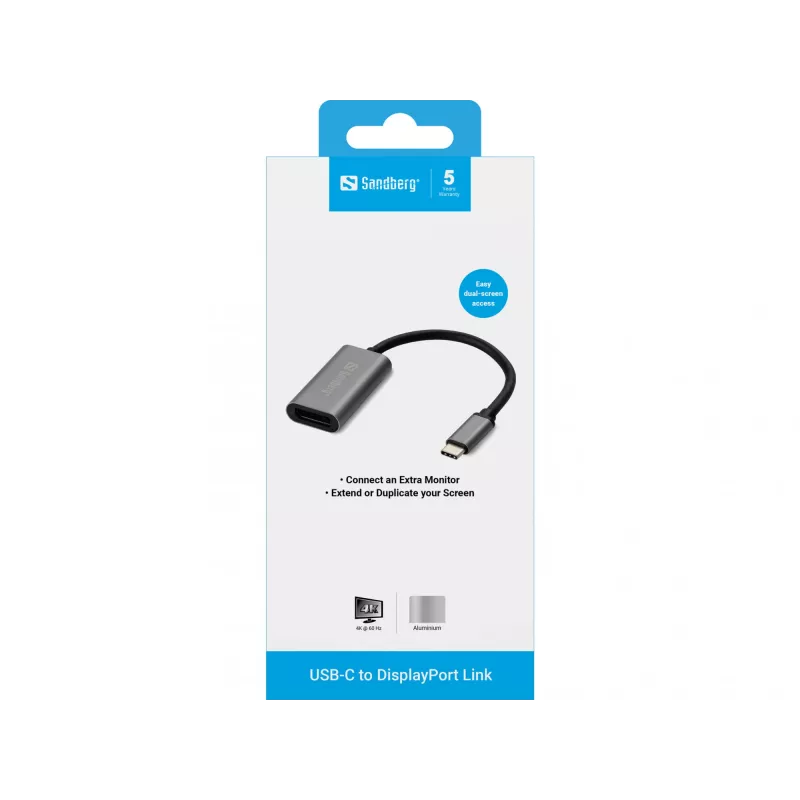 Προσαρμογέας USB-C σε DisplayPort Sandberg 136-19