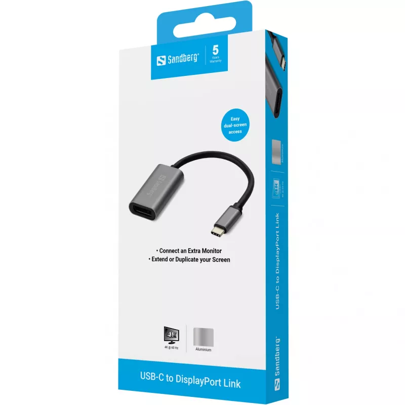 Προσαρμογέας USB-C σε DisplayPort Sandberg 136-19