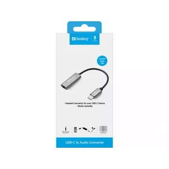 Προσαρμογέας ήχου Sandberg USB-C 136-27