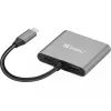Sandberg USB-C Dock 2xHDMI+USB+PD μέγιστη ανάλυση 3840x2160