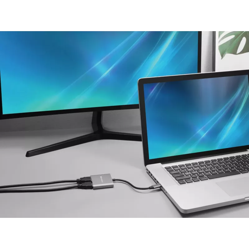 Sandberg USB-C Dock 2xHDMI+USB+PD μέγιστη ανάλυση 3840x2160