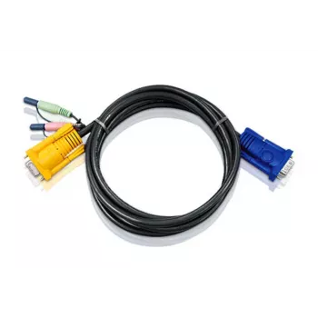 ATEN 2L5203A καλώδιο KVM, μαύρο, 3 m