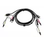 ATEN καλώδιο HDMI KVM 1,8m, 1.8 m, HDMI, μαύρο, HDMI, USB A, 2 x 3,5mm, HDMI, USB B, 2 x 3,5mm, βύσμα αρσενικό