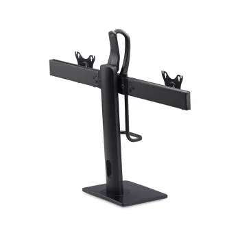StarTech.com 2MC1S-MONITOR-STAND Crossbar βάση γραφείου για δύο οθόνες 17–27 ιντσών, VESA, πλαστικό/αλουμίνιο/ατσάλι, μαύρη
