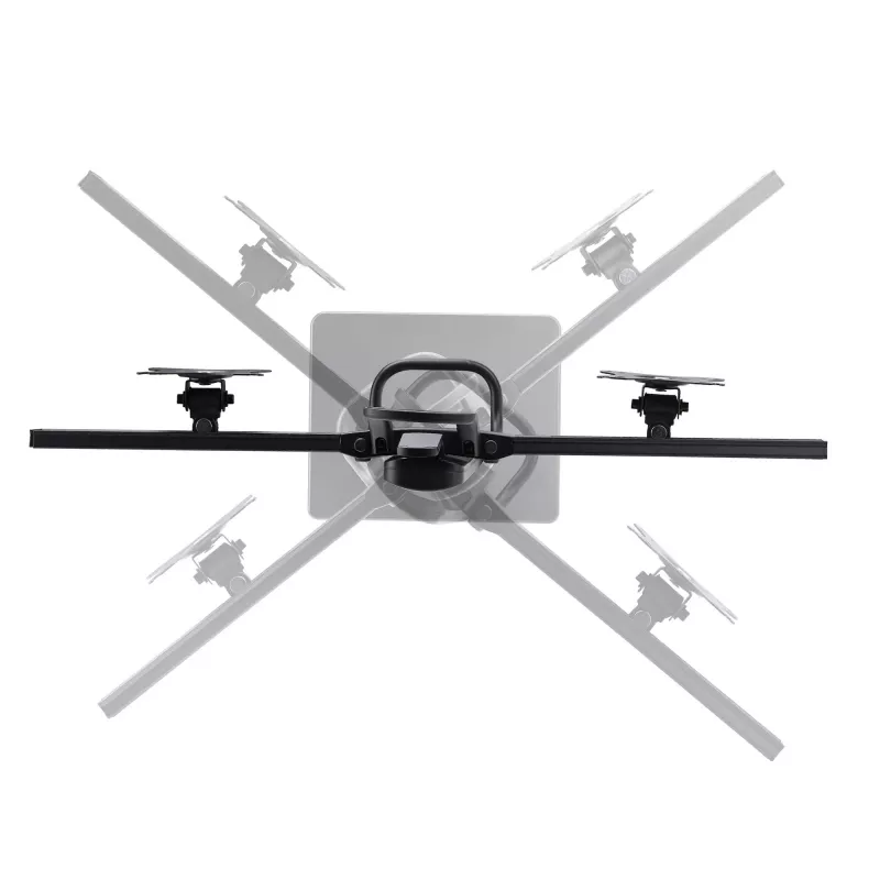 StarTech.com 2MC1S-MONITOR-STAND Crossbar βάση γραφείου για δύο οθόνες 17–27 ιντσών, VESA, πλαστικό/αλουμίνιο/ατσάλι, μαύρη