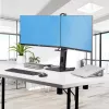 StarTech.com 2MC1S-MONITOR-STAND Crossbar βάση γραφείου για δύο οθόνες 17–27 ιντσών, VESA, πλαστικό/αλουμίνιο/ατσάλι, μαύρη