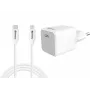 Φορτιστής AC Sandberg 20W USB-C + Lightning 1M ταχεία φόρτιση λευκό