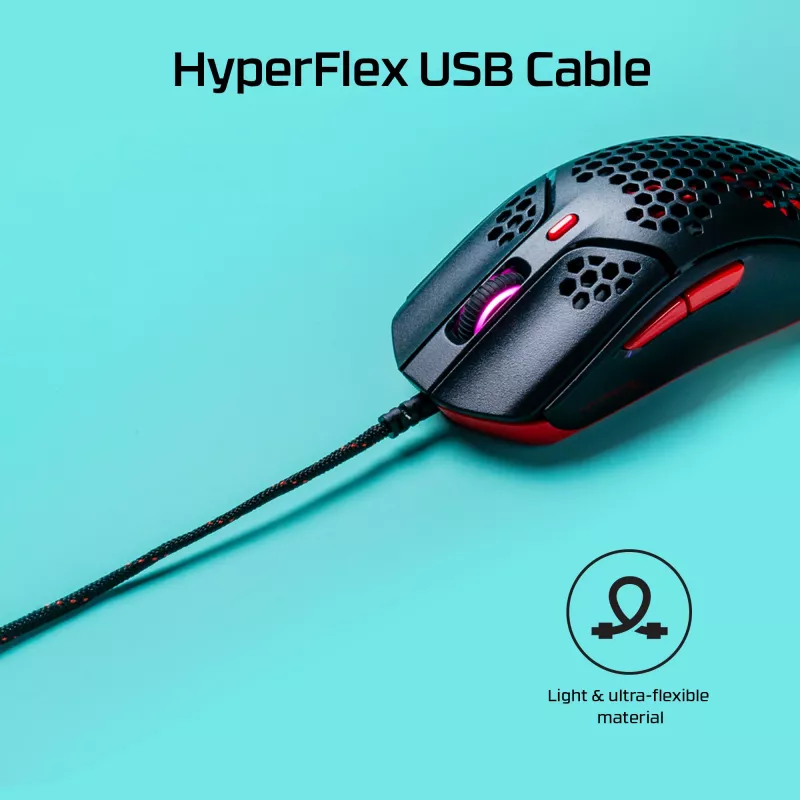 HyperX Pulsefire Haste - Ποντίκι Gaming (Μαύρο-Κόκκινο)