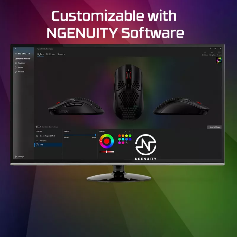 HyperX Pulsefire Haste - Ποντίκι Gaming (Μαύρο-Κόκκινο)