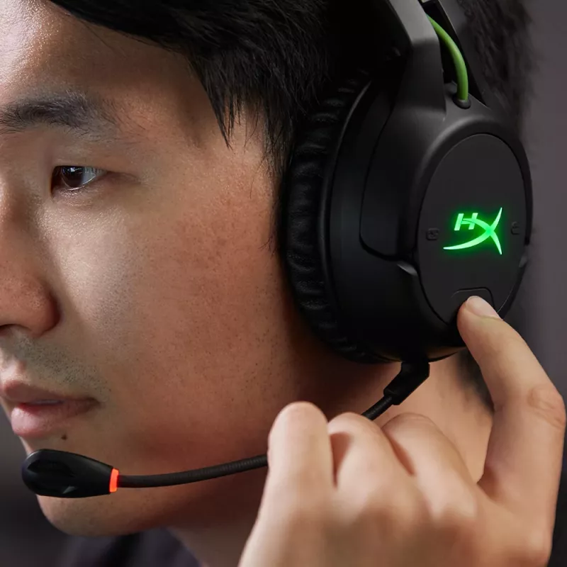 HyperX CloudX Flight – Ασύρματα Ακουστικά Gaming (Μαύρο-Πράσινο) – Xbox