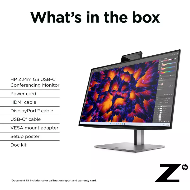 Οθόνη HP Z24m G3 23,8 ίντσες Quad HD 2560 x 1440