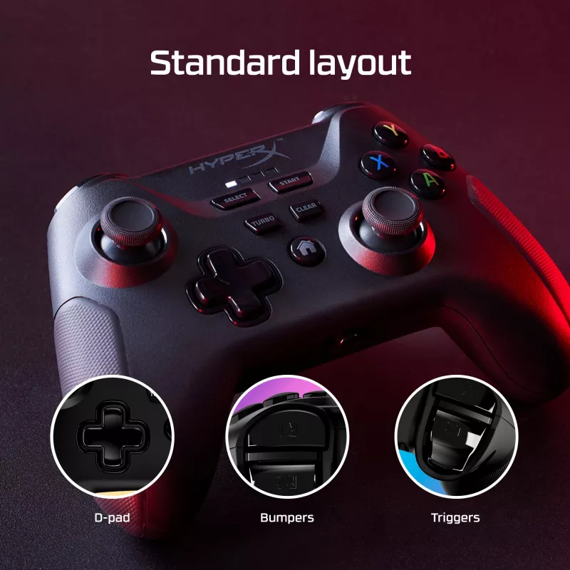 HyperX Clutch – ασύρματο χειριστήριο gaming (μαύρο) – φορητές συσκευές/PC