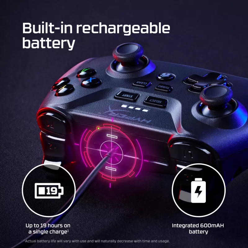 HyperX Clutch – ασύρματο χειριστήριο gaming (μαύρο) – φορητές συσκευές/PC