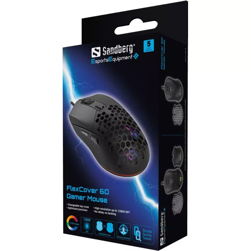 Ποντίκι Sandberg FlexCover 6D USB Type-A
