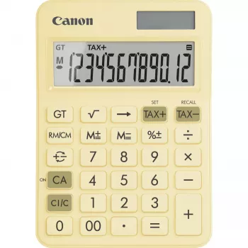 Απλός υπολογιστής Canon LS-125KB 12 ψηφίων Κίτρινο Υπολογισμός φόρου Dual-Power