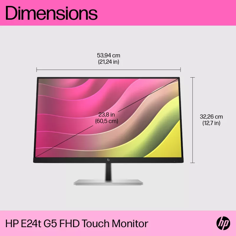 Οθόνη HP E24t G5 23,8 ίντσες Touch Full HD LCD 1920x1080