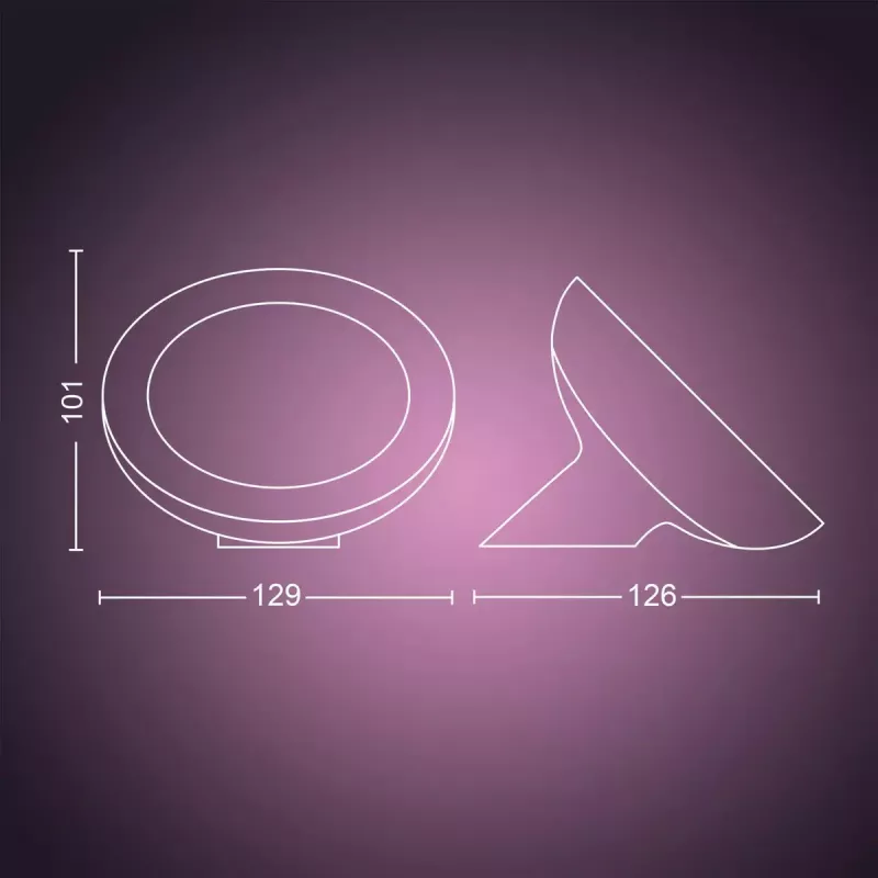 Έξυπνη επιτραπέζια λάμπα Philips Hue White and Colour Ambience Bloom