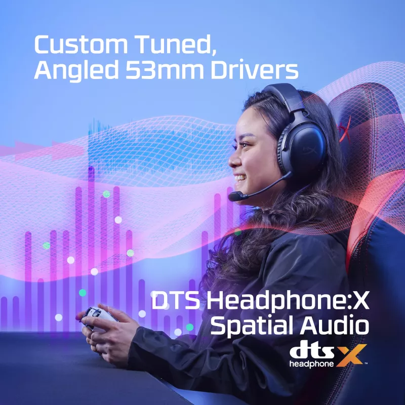 HyperX Cloud III Wireless - Gaming Headset, Μαύρο; Κόκκινο, Κίνα, περιωτιαίο, κλειστού τύπου, ενεργό, 155 mm