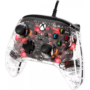 HyperX Clutch Gladiate – ενσύρματο χειριστήριο Gaming-RGB – Xbox, Gamepad, Xbox One, Xbox Series X, ενσύρματο, USB, USB Type-A, USB Type-C, διαφανές