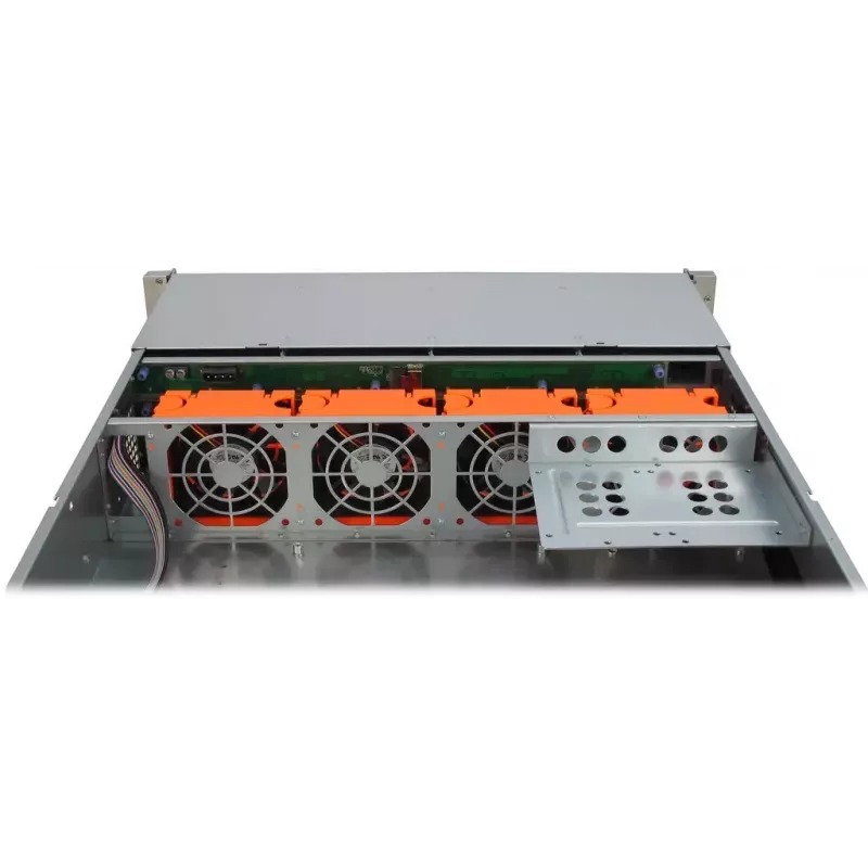Κουτί διακομιστή Inter-Tech IPC 2U-2412 Rack Μαύρο, Ασημί