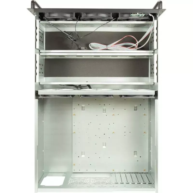 Κουτί υπολογιστή Inter-Tech 4F28 Rack Μαύρο, Ασημί