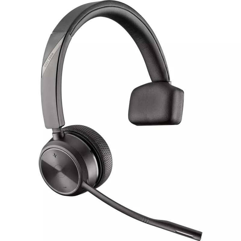 HP Poly Savi 7210 Office ασύρματα ακουστικά με μικρόφωνο DECT επιωτίδια, ενεργή ακύρωση θορύβου, μαύρα