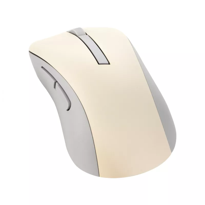 ASUS Marshmallow MD102 ασύρματο ποντίκι γραφείου, RF + Bluetooth, οπτικό, 1600 DPI, για δεξιόχειρες, μπεζ