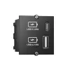 Μονάδα πρίζας USB-A + USB-C Bachmann 917.227 Μαύρο IP20 250V