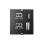 Μονάδα πρίζας USB-A + USB-C Bachmann 917.227 Μαύρο IP20 250V