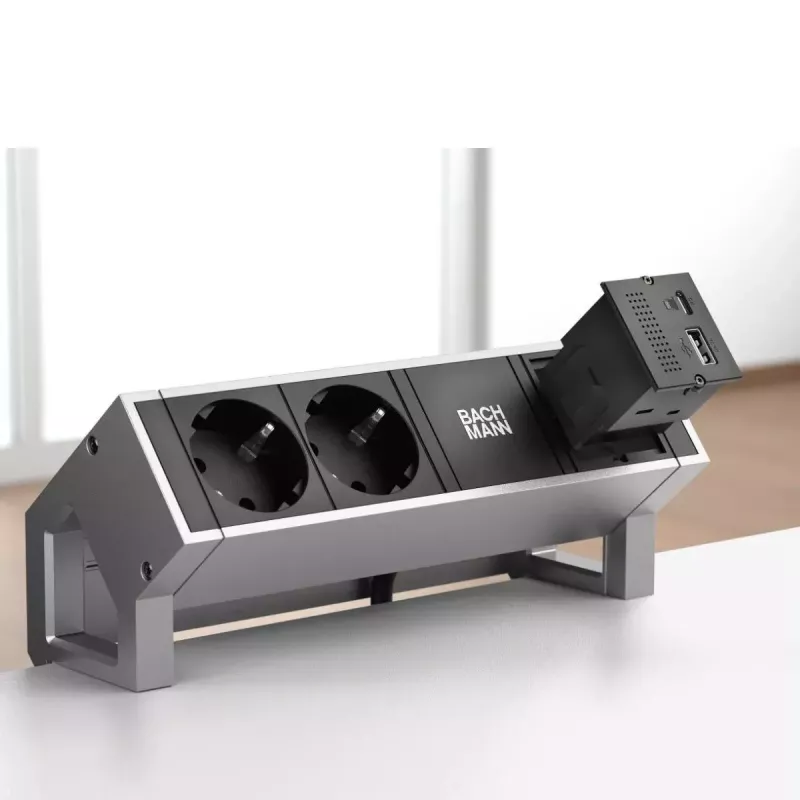 Bachmann 917.229 CM Μονάδα Port-Replicator, USB-C PD 100 W, 2x USB-A, Mini DisplayPort, RJ45
