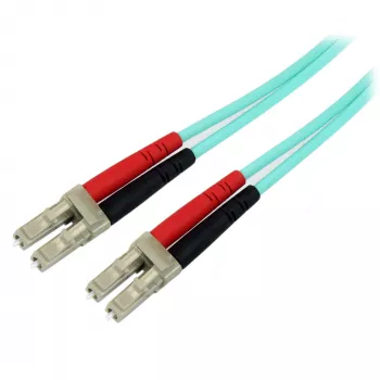 StarTech.com 10m LC/UPC σε LC/UPC OM3 καλώδιο οπτικών ινών πολυτροπικό, Vollduplex 50/125µm Zipcord καλώδιο, 100G, χαμηλή εξασθένηση, LSZH καλώδιο jumper οπτικών ινών