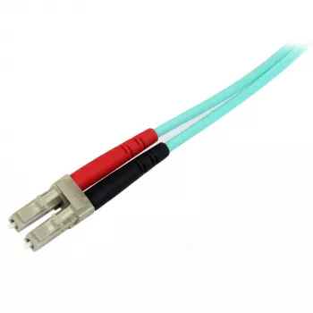 StarTech.com 10m LC/UPC σε LC/UPC OM3 καλώδιο οπτικών ινών πολυτροπικό, Vollduplex 50/125µm Zipcord καλώδιο, 100G, χαμηλή εξασθένηση, LSZH καλώδιο jumper οπτικών ινών