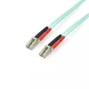StarTech.com 5 m (16,4 ft) LC/UPC σε LC/UPC OM3 πολυτροπικό καλώδιο οπτικών ινών, Vollduplex 50/125 µm Zipcord καλώδιο οπτικών ινών, 100G, χαμηλή εξασθένηση, LSZH καλώδιο jumper οπτικών ινών