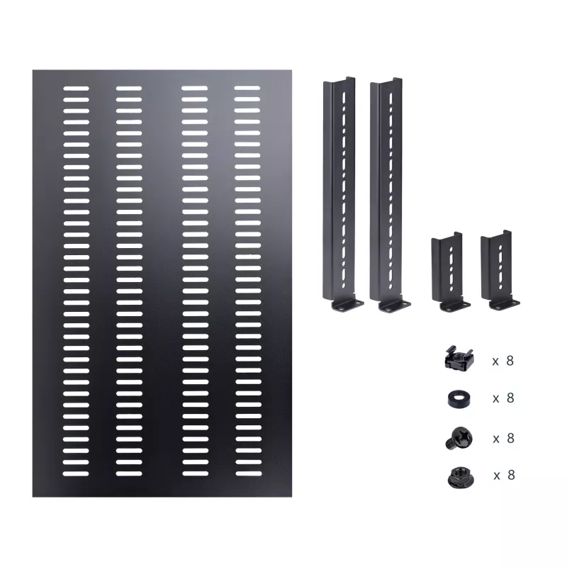 StarTech.com ADJSHELFHDV ρυθμιζόμενο αεριζόμενο ράφι 1U για rack διακομιστή, βαρέως τύπου, 150 kg, ρυθμιζόμενο βάθος τοποθέτησης 49,5–97,4 cm (19,5–38 ίντσες), 19 ιντσών, μαύρο