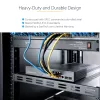 StarTech.com ADJSHELFHDV ρυθμιζόμενο αεριζόμενο ράφι 1U για rack διακομιστή, βαρέως τύπου, 150 kg, ρυθμιζόμενο βάθος τοποθέτησης 49,5–97,4 cm (19,5–38 ίντσες), 19 ιντσών, μαύρο