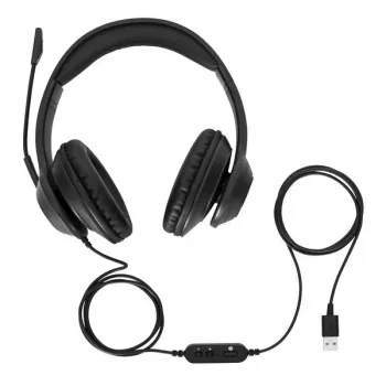 Targus AEH102GL Headset Ενσύρματα Κεφαλόδεσμος Κλήσεις/Μουσική USB Type-A Μαύρο