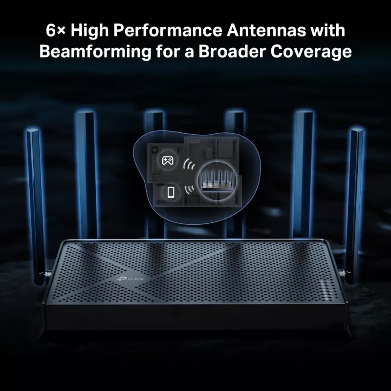 TP-Link Archer BE400 WLAN Router 2.5 Gigabit Ethernet Dual-Band (2,4 GHz / 5 GHz) μαύρο